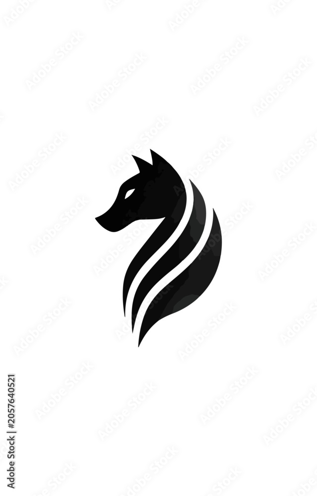 Obraz premium Abstract animal logo design graphic