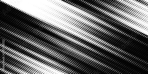 Schilderij op canvas Dots halftone white and blue color pattern gradient grunge texture background