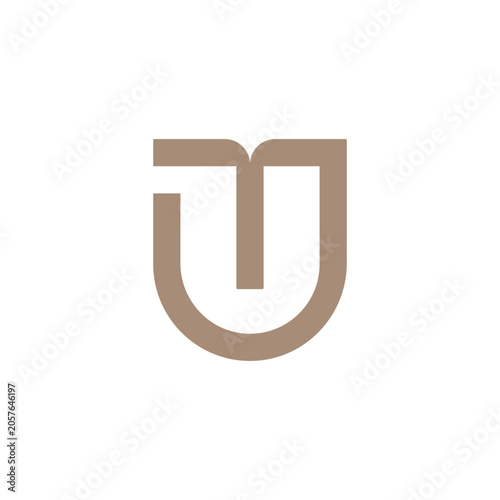 UT or TU Elegant Logo