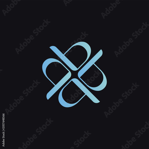 Letter P Flower Logo