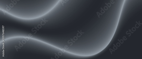 Fotografie Curve shape flow vector abstract background in dark gradient, dynamic and speed concept, futuristic technology, or motion art