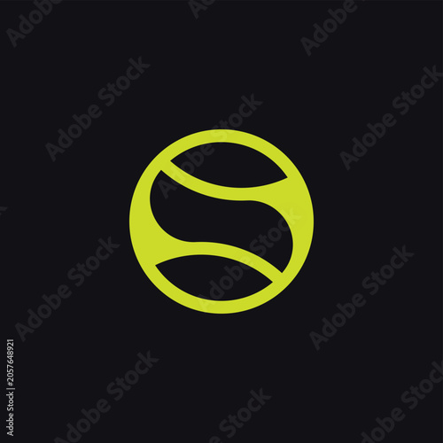 Letter S Tennis Logo