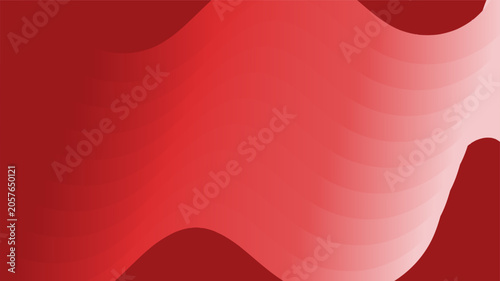 Abstract deep red background with flowing layered light pink and red gradient lines. Luxury elegant vector design for corporate banner or celebration