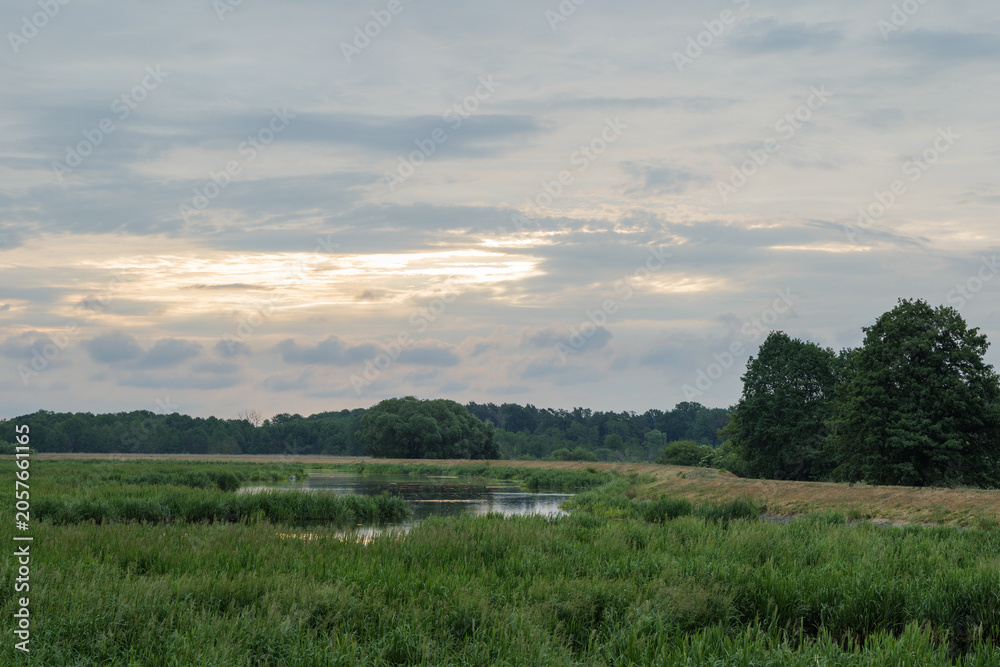 Fototapeta premium Zalew Zemborzycki in Lublin( Zemborzycki lake)