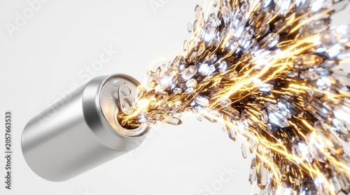 Sparkling Soda Can Explosion