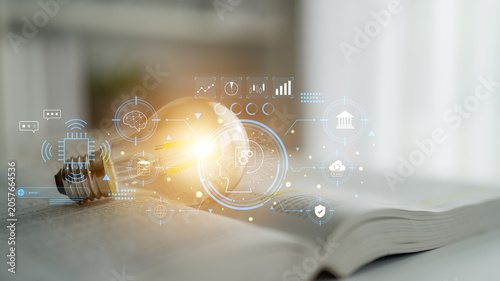 Obraz na płótnie An advanced AI system for business and financial analysis