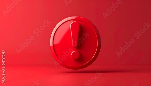 Red exclamation mark warning symbol.
