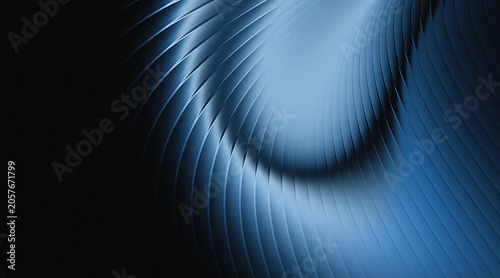Abstract blue black smooth gradient ribbed glass backgrounds.