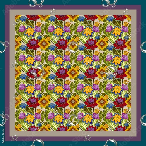 Bright Multicolor Floral Pattern