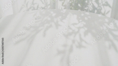Fotografie Soft White Fabric Textured Surface Closeup.