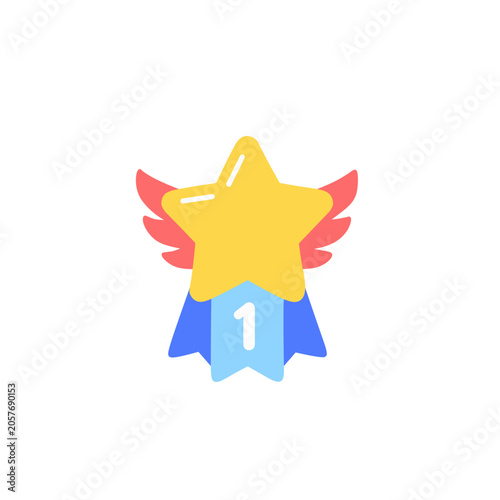 First Place Star Award with Wings