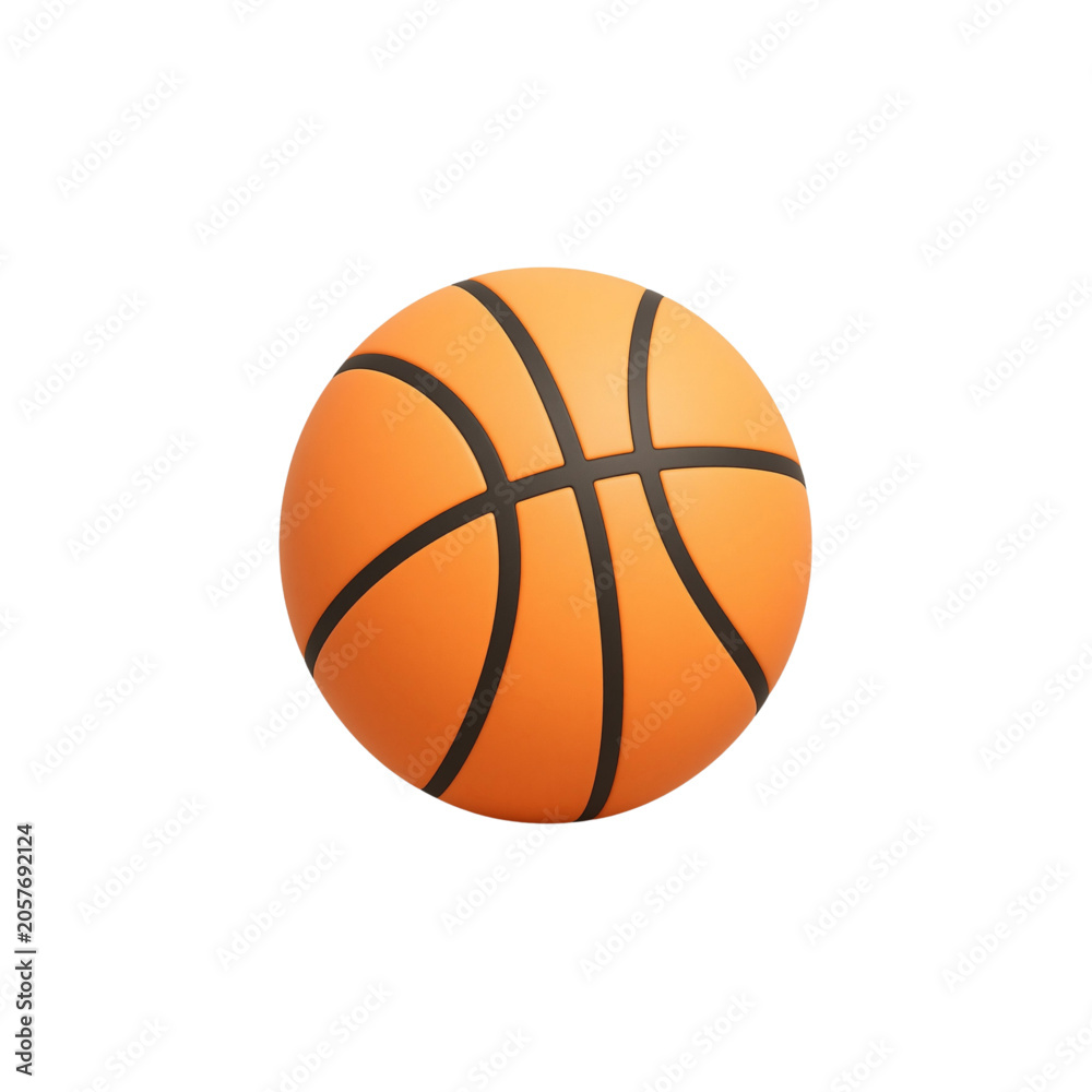 Fototapeta premium 3d basketball isolated on white background