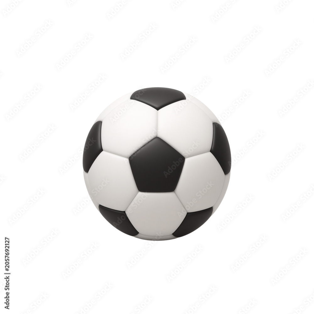 Fototapeta premium 3D soccer ball isolated on white