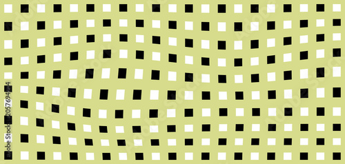 Bold abstract background featuring a distorted grid pattern in yellow-green, black, and white tones. Perfect for modern branding, tech visuals, posters, and high-impact creative designs.