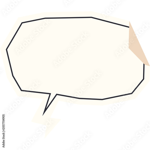 Blank Speech Bubble Sticker Graphic