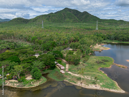The reservoir in Mae Tha District, Lamphun Province, in northern Thailand, is becoming a popular tourist destination.