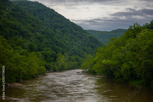 Scenic view of the New River Gorge