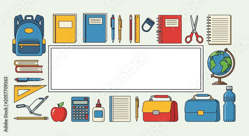 Fotografía School supplies and education tools.