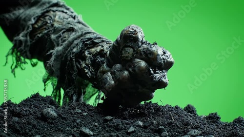 Scary Horror Zombie Hand Overlay for Halloween Video Editing in 4K