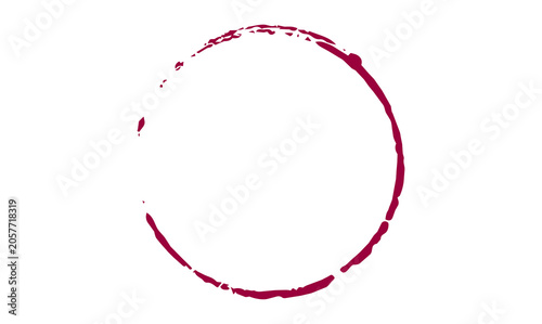 collection red wine glass stains featuring circular glass ring marks and splash effects, alcohol juice wine dirty print stained glass bottom logo sticker, decoration design illustrated