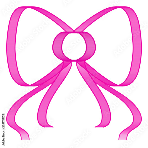 pink ribbon bow