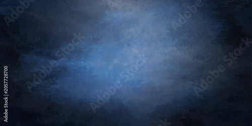 Bild auf Leinwand Dark blue grunge texture background with clouds, smoke, fog, storm, night sky, m