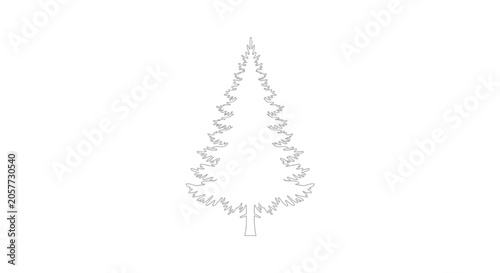 Obraz na płótnie Simple Christmas Tree Decoration.