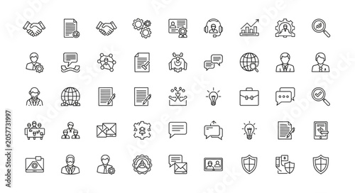 set of vector icons for web