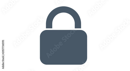 Padlock Security Device Closeup View.