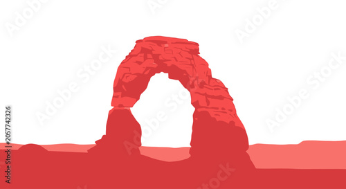 Принти на полотні Red Rock Formation Natural Arch.