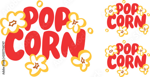 Best quality popcorn icon png eps jpg vector illustration for snack movie night food branding