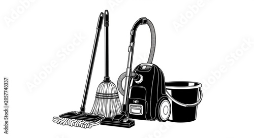 Foto vacuum cleaner isolated on white