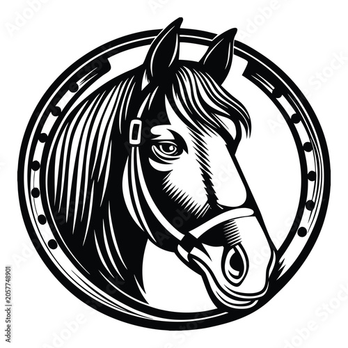 horse head vector