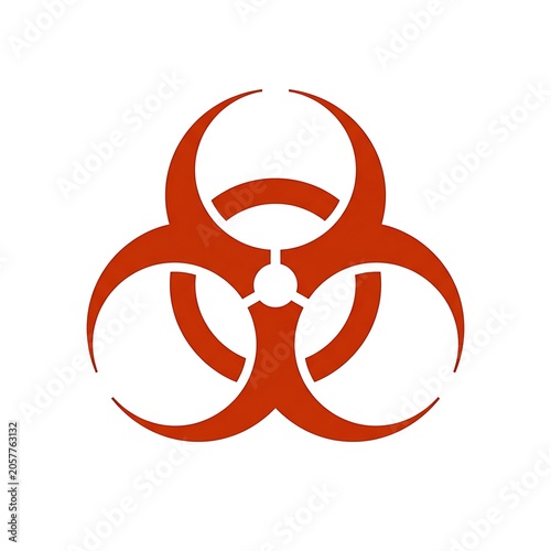 Red infinity symbol graphic design element.