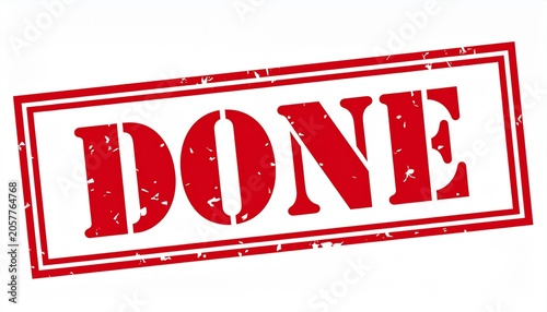 Done Completed Finalized Finished Official Stamp