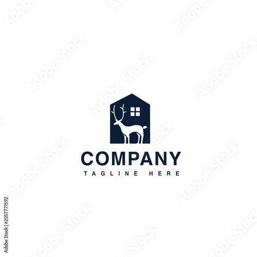 Deer Home perfect for real estate company logo