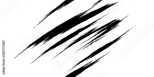 Vászonkép Brush stroke texture with a hand-drawn feel, evoking dynamism and creativity