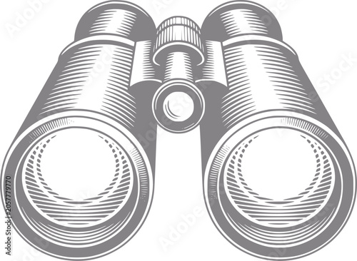 Vintage binoculars a classic optical instrument for observation
