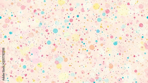 Pastel confetti watercolor pattern texture with colorful polka dots and artistic sprinkles design for creative backgrounds.
