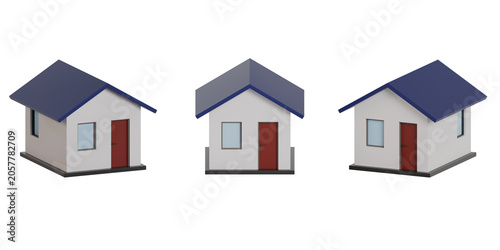 3D Home house object high-resolution High-quality rendering PNG
