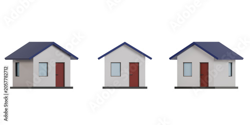 3D Home house object high-resolution High-quality rendering PNG
