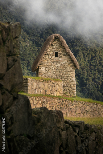 The guard's house at the entrance to Machu Picchu