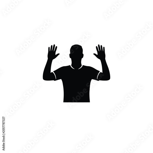 Obraz na płótnie Football player lifting hands to acknowledge supporters