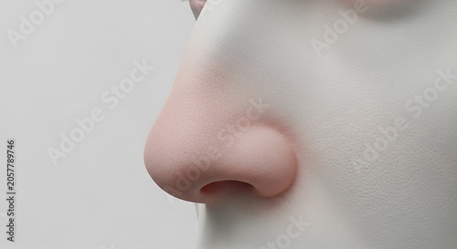 Close up of a persons lips with subtle makeup.