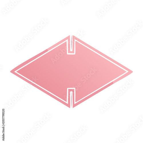 Flat pink folder icon vector