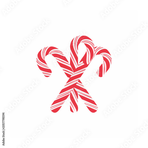 Red abstract ribbon vector design