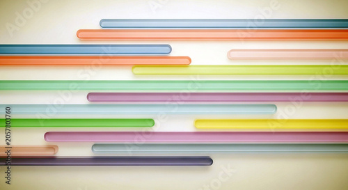 Abstract background with colorful 3d glass bars