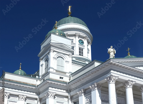 White cathedral of Helsinki in Finland
