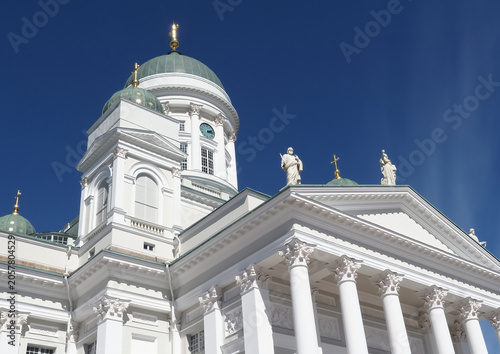 White cathedral of Helsinki in Finland