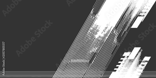 Tableau sur toile Abstract futuristic city architecture vector illustration with modern skyscraper